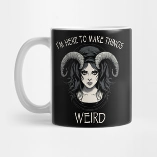 Emo Goth Girl - I'm Here To Make Things Weird Mug